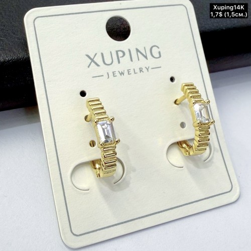 Сережки Xuping14К 10758 ( 1.5см)